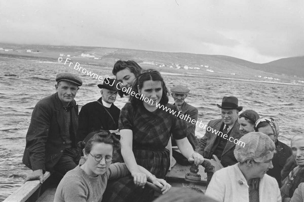 ON THE WAY TO CLARE ISLAND  IN THE BOAT